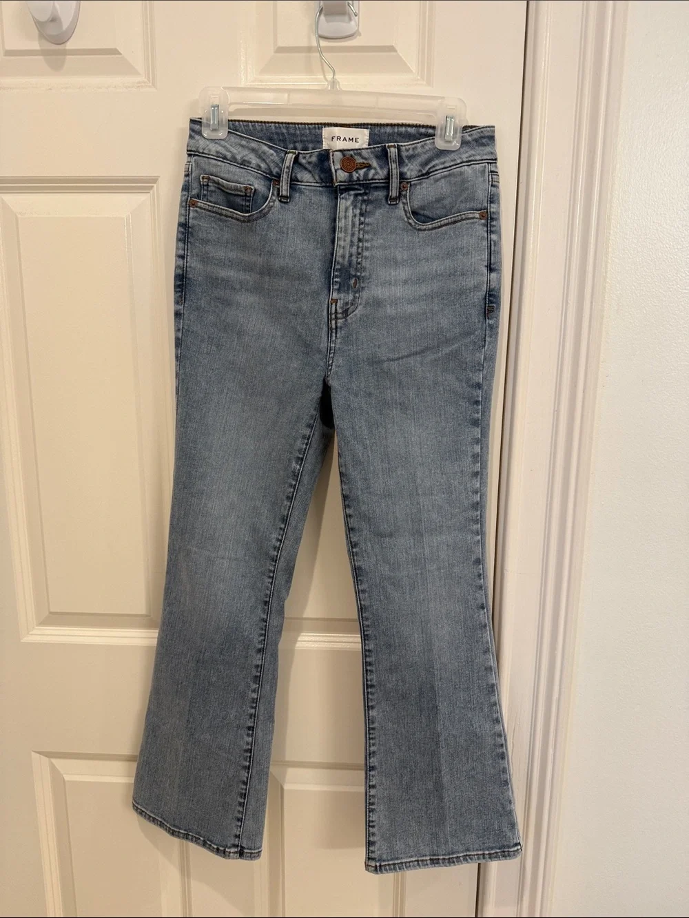 Frame Denim Light Wash Flare Jeans - Women's